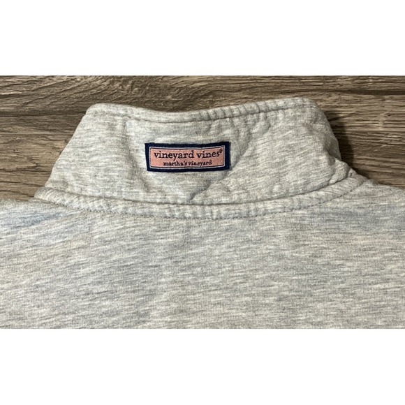 Vineyard Vines Women's 1/4 Zip Dreamcloth Shep Shirt Medium Light Gray Heather - Picture 9 of 13